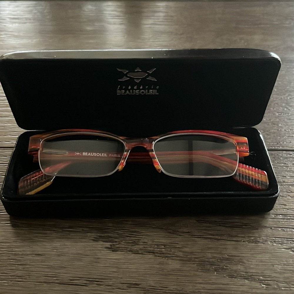 Frederic Beausoleil Paris Made In France Prescription Eyeglasses with Hard Case